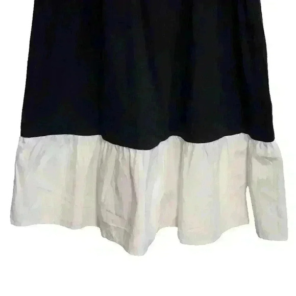 Very J Party Dress Black with White Ruffle‎ Puff Sleeves, Size S - Picture 3 of 10